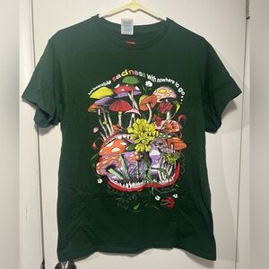 Graphic T-Shirt with Colorful Mushroom Design Teen Hearts Brand